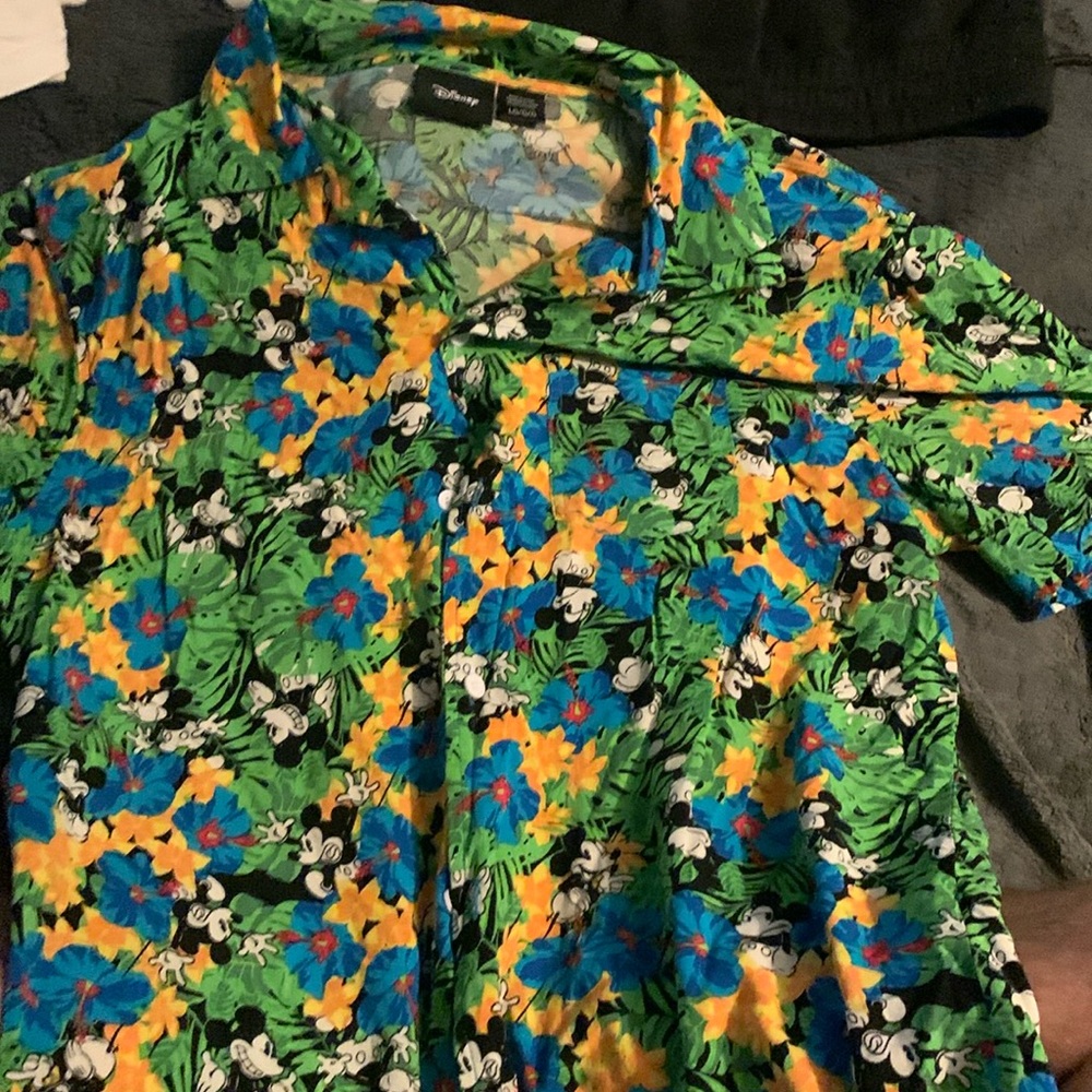 Mickie Mouse Disney Large Hawaiian Shirt Mens Large